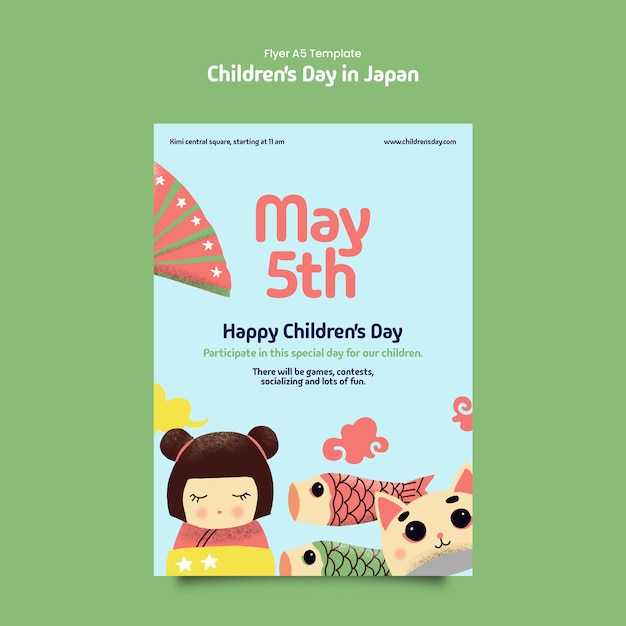 Children's day in japan template design