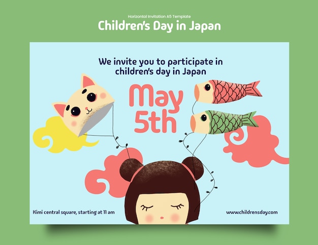 日本の子供の日 テンプレートデザイン
