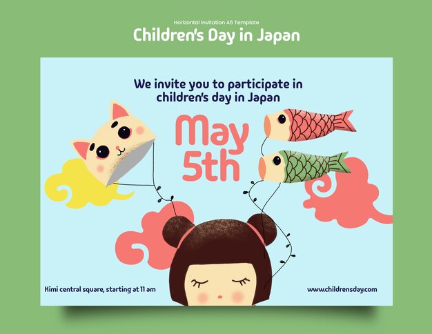 日本の子供の日 テンプレートデザイン