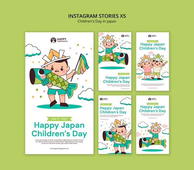 Children's day in japan  template design