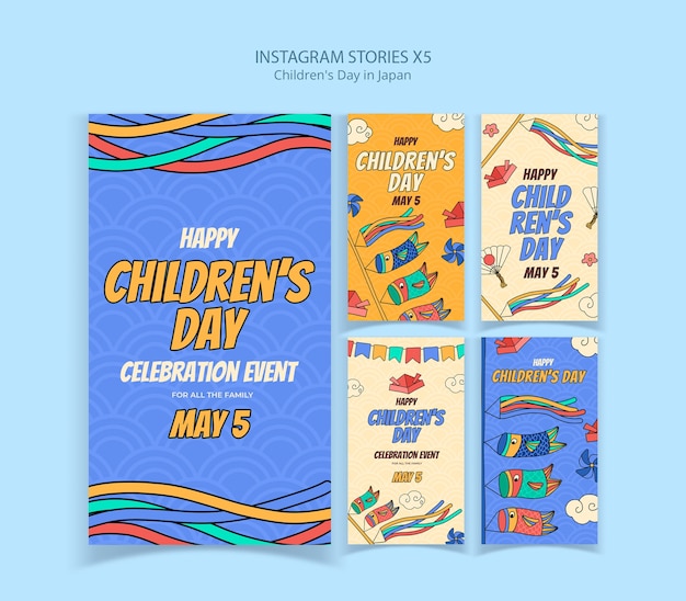 Children's day in japan template