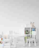 Free PSD childroom with toys and shelves