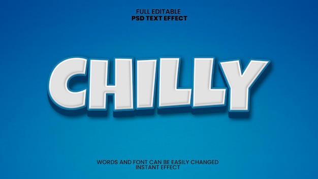 Chilly Text Effect