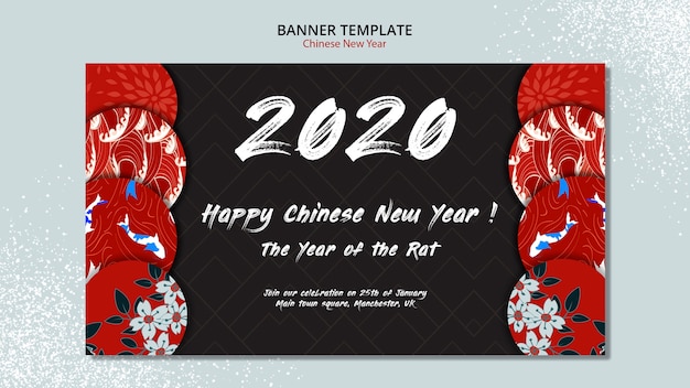 Chinese new year banner template