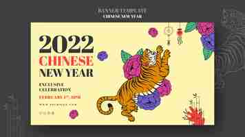 Free PSD chinese new year banner template