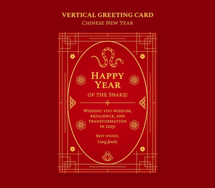 Free PSD chinese new year celebration template