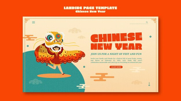 Chinese new year home page template