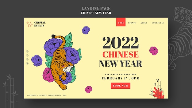 Chinese new year landing page template