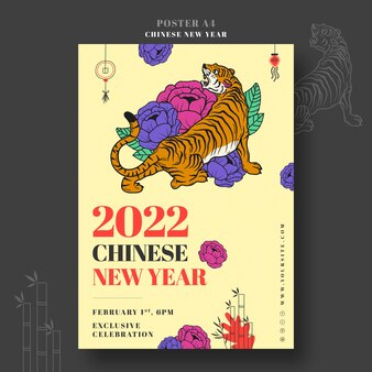 chinese new year print template