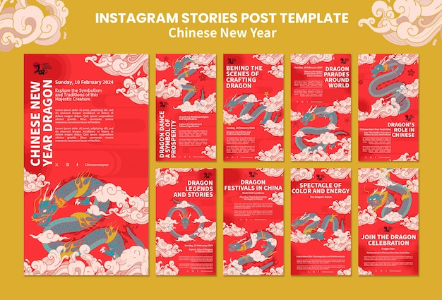 Chinese new year template design