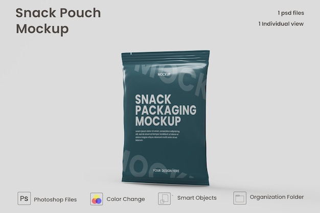 Chips bag mockup premium psd