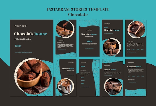 Chocolate House Stories Template – Free PSD Download