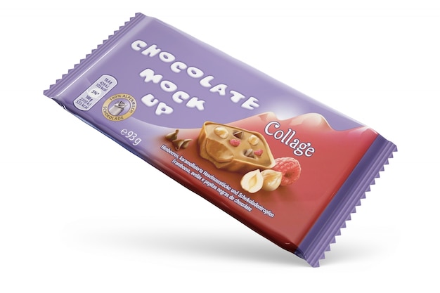 PSD gratuito confezione di cioccolato
