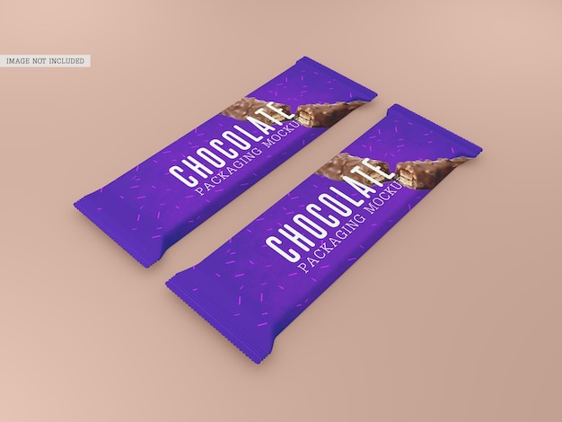 초콜릿 포장 모형 무료 PSD 파일