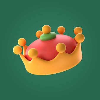 Christmas 3d crown illustration