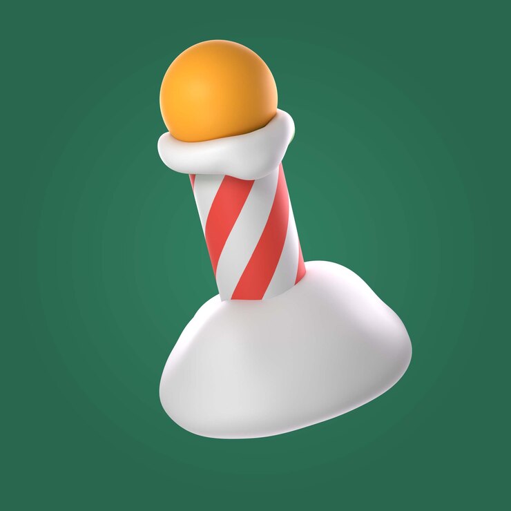मुफ़्त PSD christmas 3d pole illustration