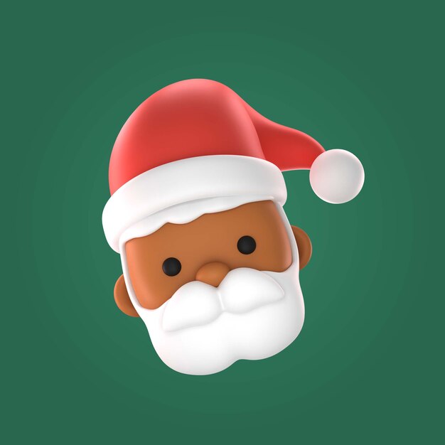 Christmas 3d santa claus illustration