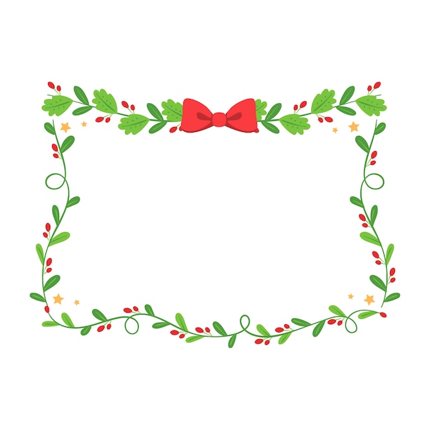 Free PSD christmas border or frame