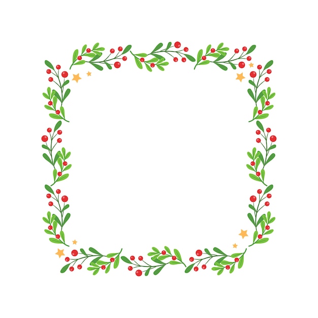 Free PSD christmas border or frame