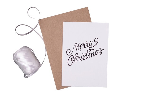 Christmas Card Isolated – Free PSD Template