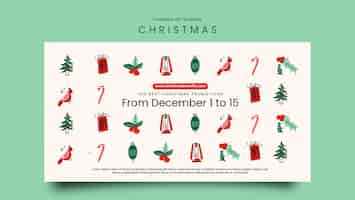 Free PSD christmas celebration facebook template