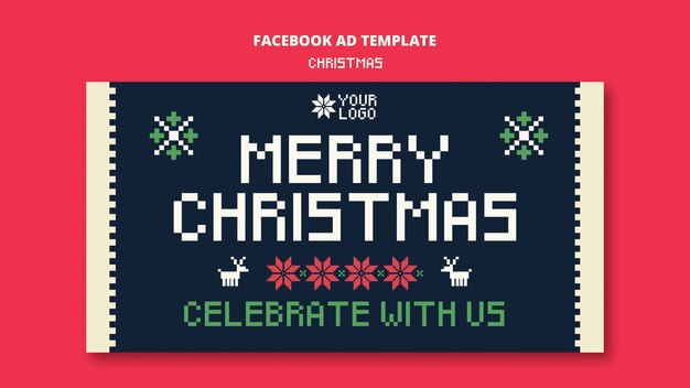 Шаблон Facebook для празднования Рождества