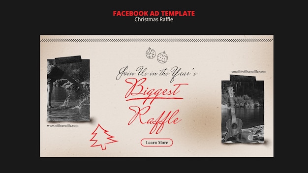 Free PSD christmas celebration facebook template