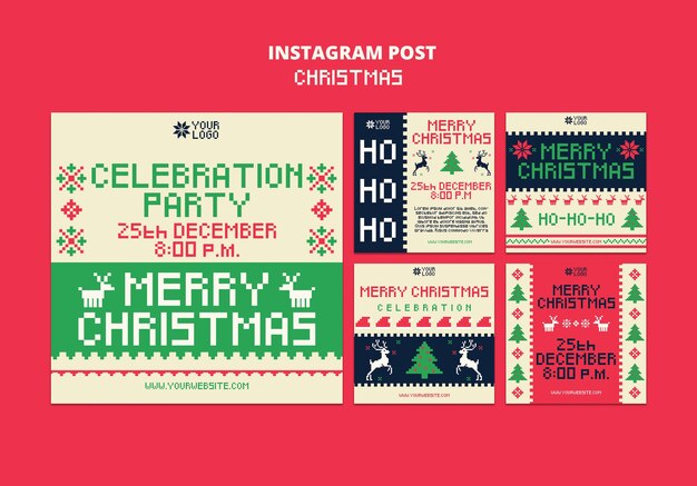 Christmas celebration  instagram posts