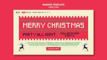 Free PSD christmas celebration landing page template