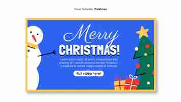 Free PSD christmas celebration youtube cover