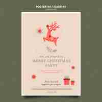 Free PSD christmas concept flyer template