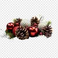 Free PSD christmas decor isolated on transparent background