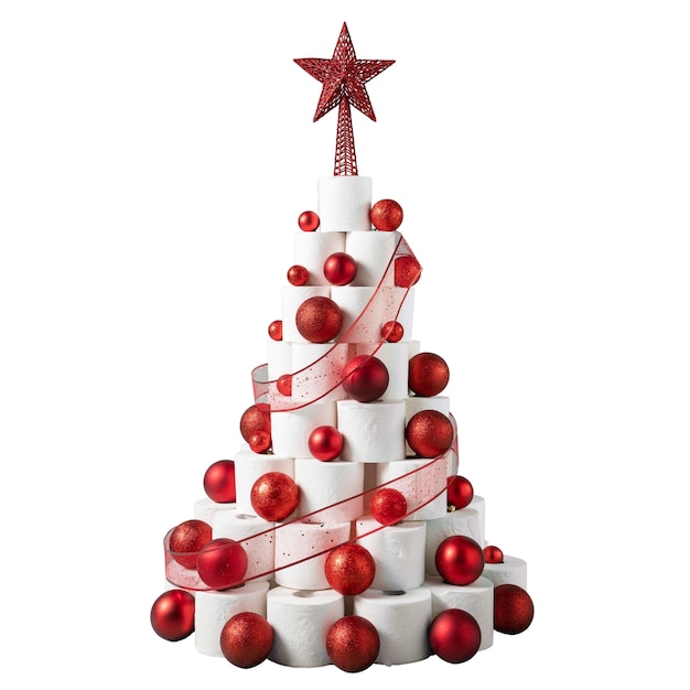 Free PSD christmas decoration isolated