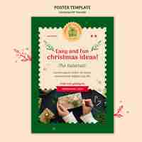 Free PSD christmas diy tutorial flyer template