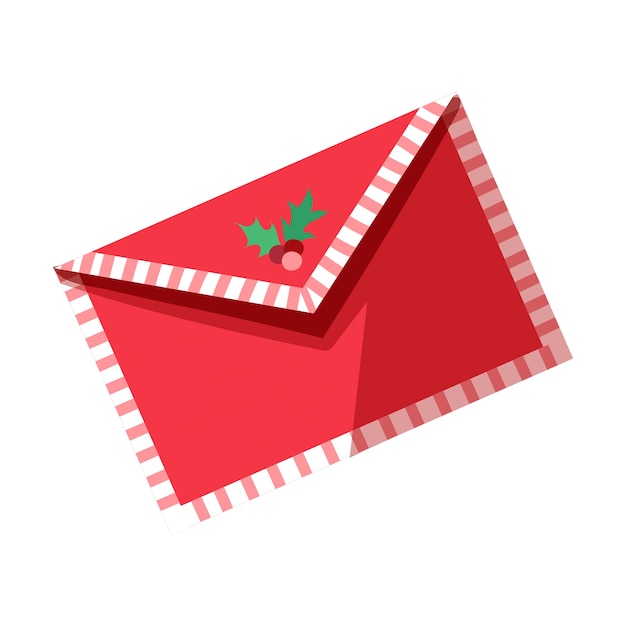 Free PSD christmas envelope illustration