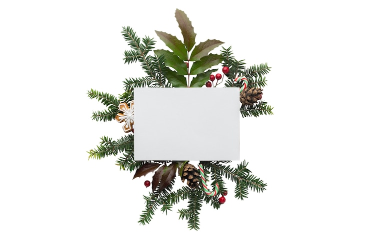 Free PSD christmas items isolated