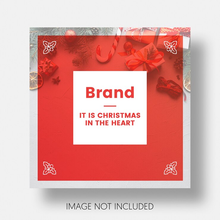 Free PSD christmas social media post template instagram 