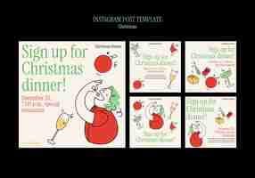 Free PSD christmas  template design