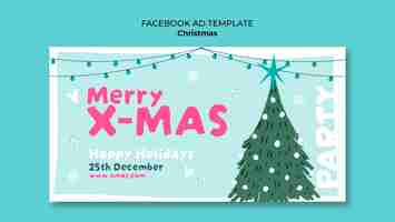 Free PSD christmas template design