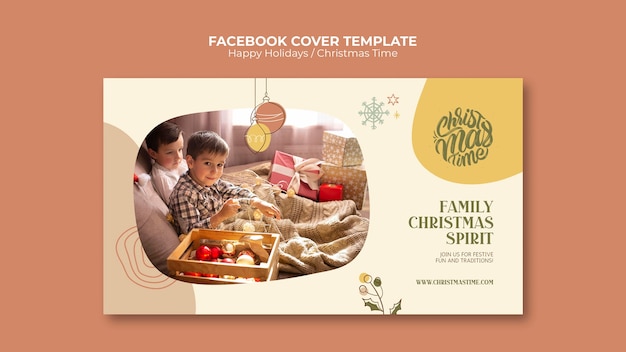 Free PSD christmas template design