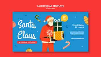 Free PSD christmas template design