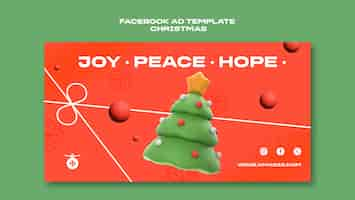 Free PSD christmas template design