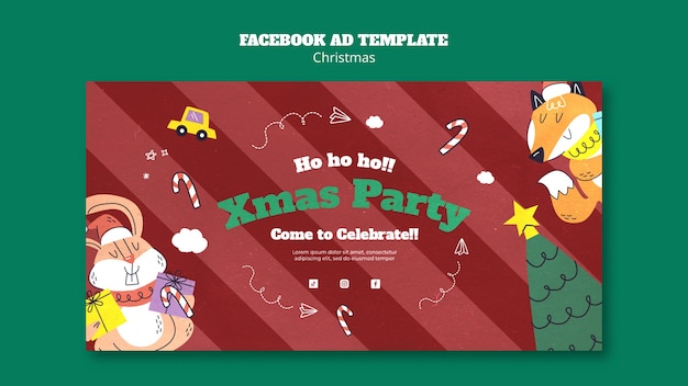 Free PSD christmas template design