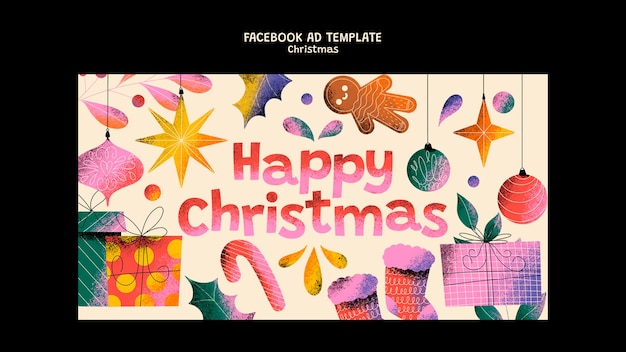 Free PSD christmas template design