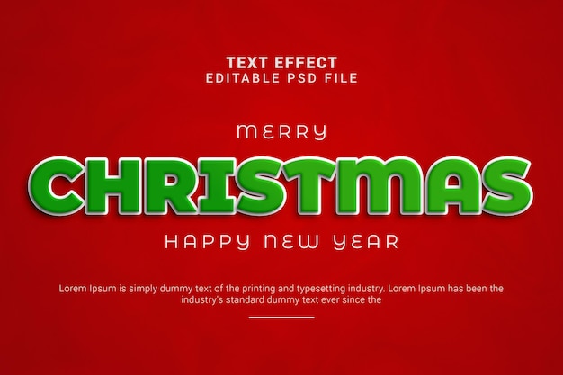 Christmas text effect