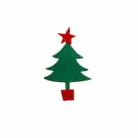 Free PSD christmas tree decoration isolated