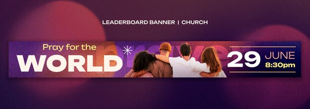 Church service  banner template