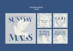 Free PSD church template design