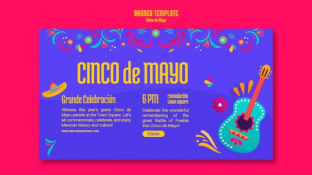 Cinco de Mayo 배너 템플릿