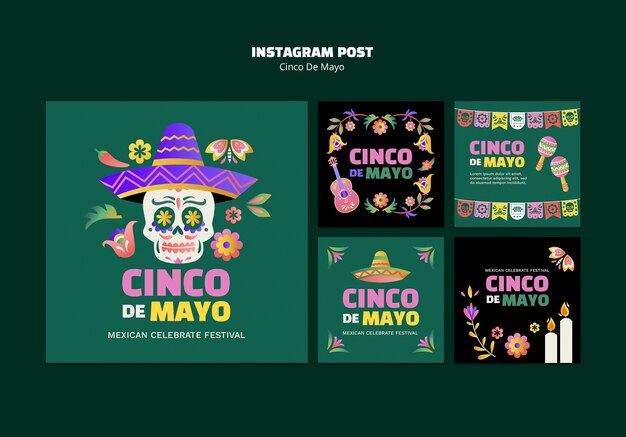 Cinco de Mayo 축제 인스타그램 게시물